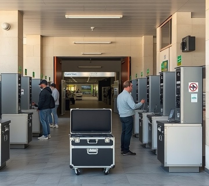 Después — Equipo restablecido en la misma visita y operando con normalidad.
