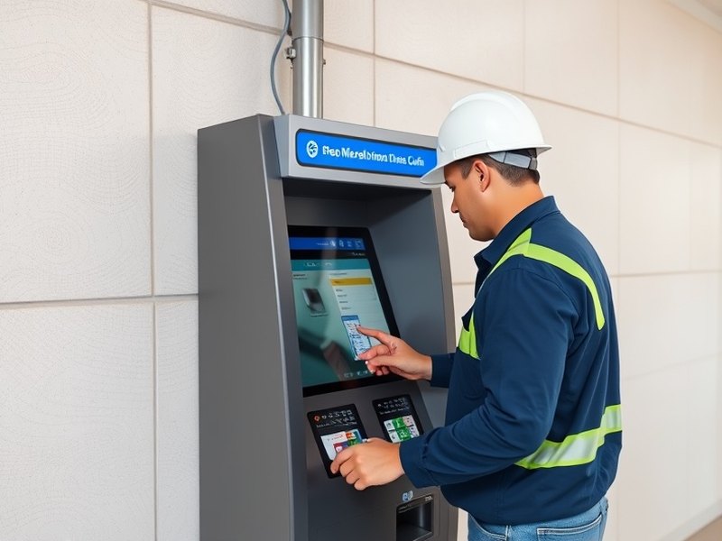 Terminal de autoservicio operativo en una sucursal
